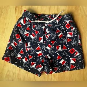 NWT Janie And Jack Boys Sailboat Swim Trunk 6-12 Months
